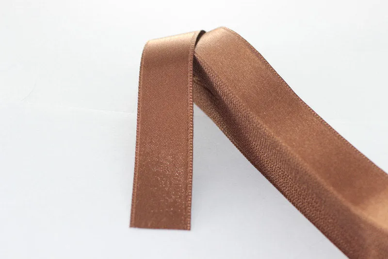 10 meters (10.90 yrds) Brown Satin Ribbon, Double Sided Ribbon, Silky Ribbon, Satin Ribbons, head ribbon, gift ribbon, wedding ribbon, STNR