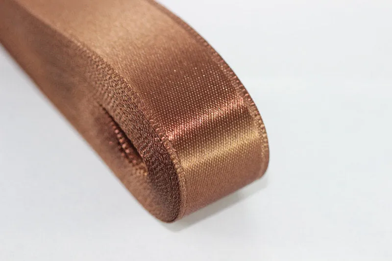 10 meters (10.90 yrds) Brown Satin Ribbon, Double Sided Ribbon, Silky Ribbon, Satin Ribbons, head ribbon, gift ribbon, wedding ribbon, STNR