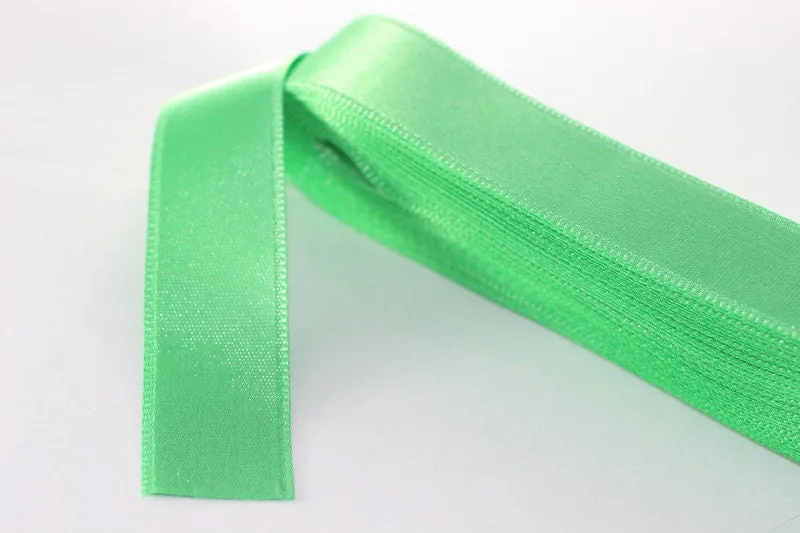 10 meters (10.90 yrds) Light Green Satin Ribbon, Double Sided Ribbon, Silky Ribbon, Satin Ribbons, wedding ribbon, double faced Ribbon, STNR