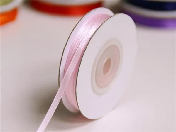 100 Yards 1/16" DIY Pink Single Face Satin Ribbon Wedding Party Dress Favor Gift Craft