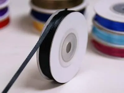 100 Yards 1/8" DIY Black Satin Ribbon Wedding Party Dress Favor Gift Craft