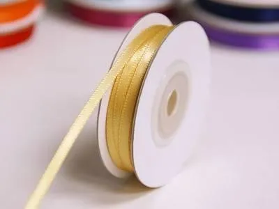 100 Yards 1/8" DIY Gold Satin Ribbon Wedding Party Dress Favor Gift Craft