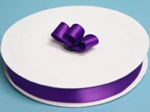 100 Yards 7/8" DIY Purple Satin Ribbon Wedding Party Dress Favor Gift Craft