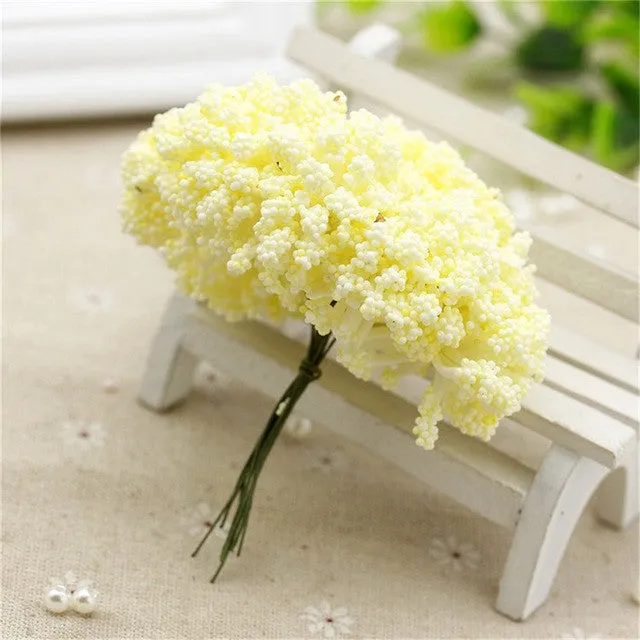 12pcs/lot MIni Artificial Foam Stars Flower Bouquet for Valentine birthday gift wedding car party decoratio Flowers