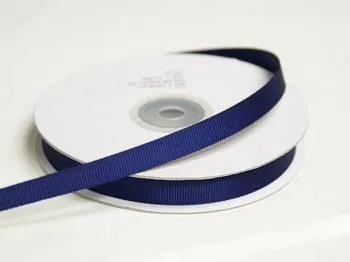 25 Yards 3/8" DIY Navy Blue Grosgrain Ribbon For Craft Dress Wedding