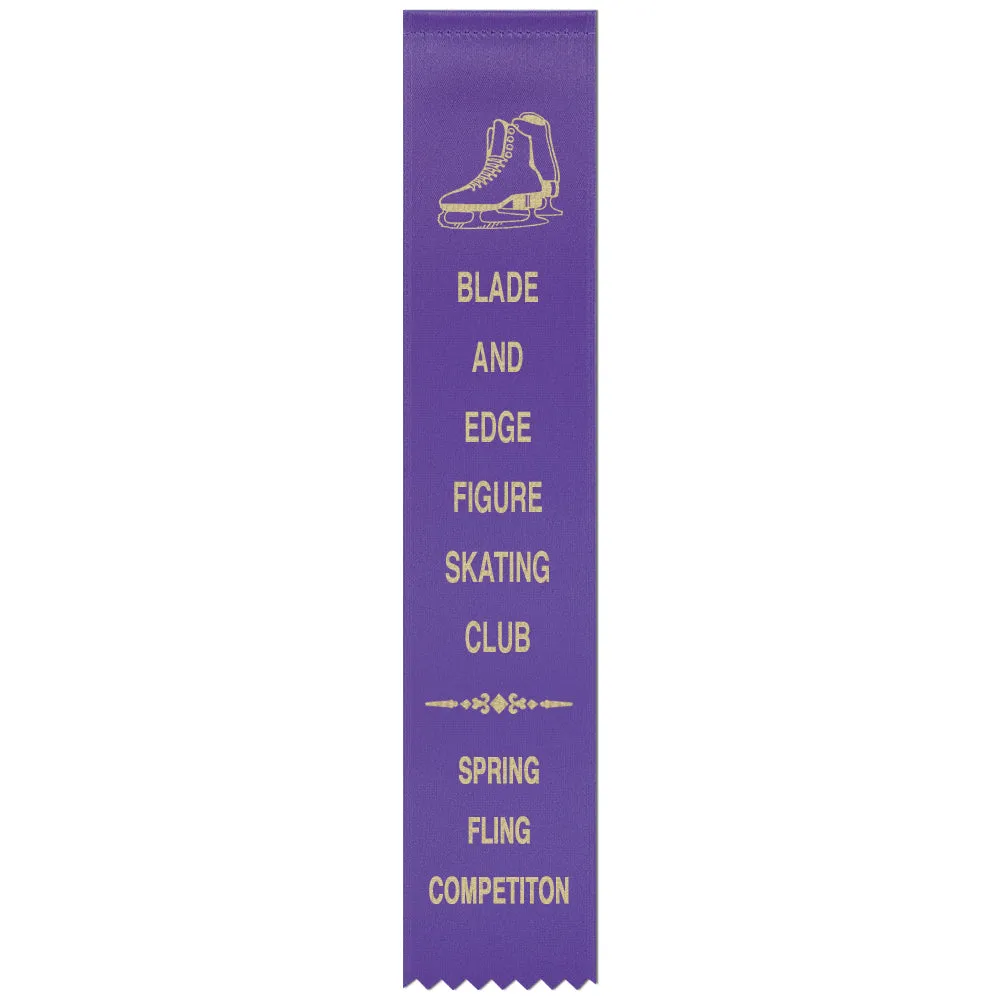 2" x 10" Custom Hemmed Top Award Ribbon