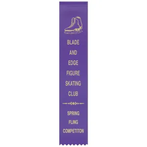 2" x 10" Custom Hemmed Top Award Ribbon