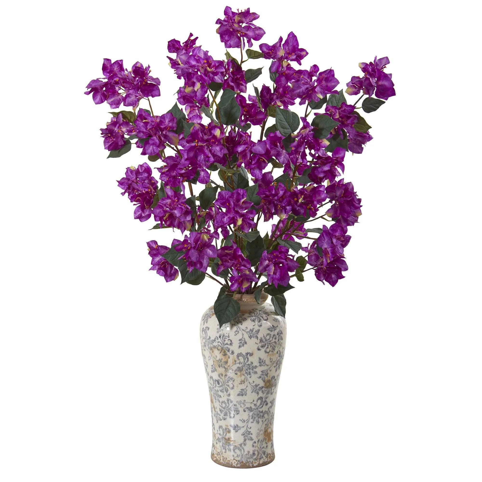 39” Bougainvillea Artificial Arrangement in Decorative Vase