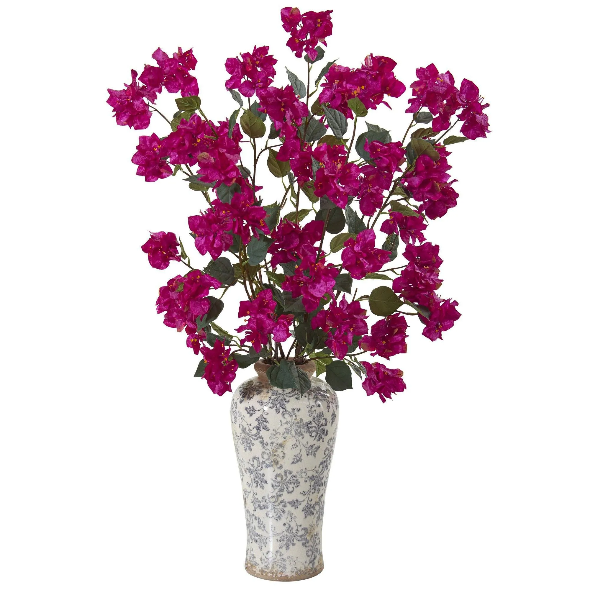 39” Bougainvillea Artificial Arrangement in Decorative Vase