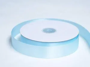 50 Yards 1" DIY Light Blue Satin Ribbon Wedding Party Dress Favor Gift Craft