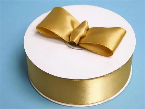 50Yards x 1.5" Gold Satin Ribbon Wedding Multi Craft DIY Hair Bow Party Fabric