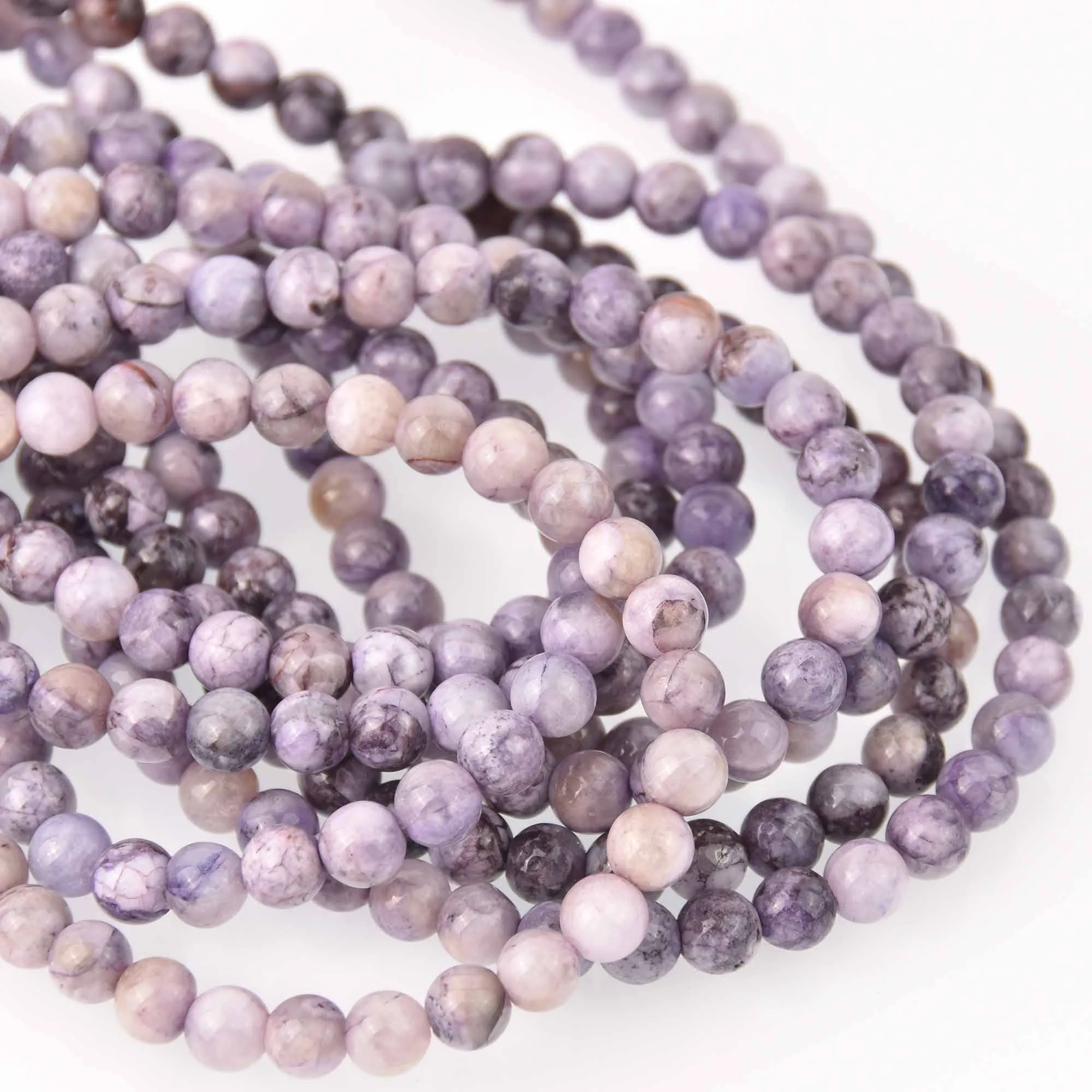 8mm Round Purple Jade Beads, smooth gemstone, gem0854