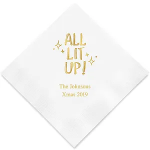 ALL LIT UP PRINTED NAPKINS (50/pkg)