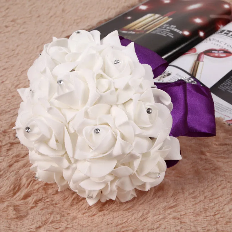 Bridal Colourfast Foam Roses Artificial Flower Wedding Party