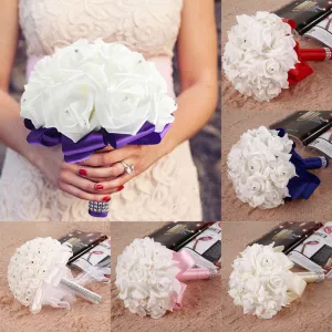 Bridal Colourfast Foam Roses Artificial Flower Wedding Party