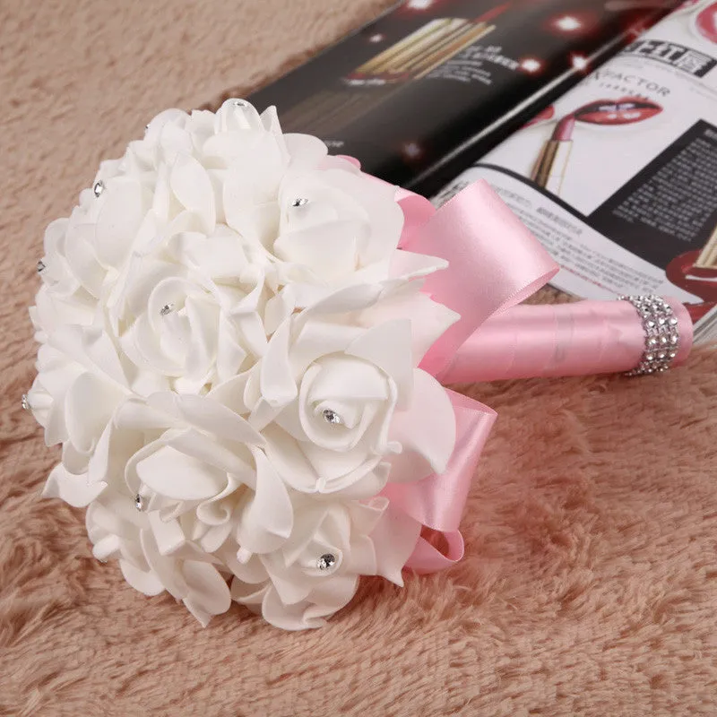 Bridal Colourfast Foam Roses Artificial Flower Wedding Party