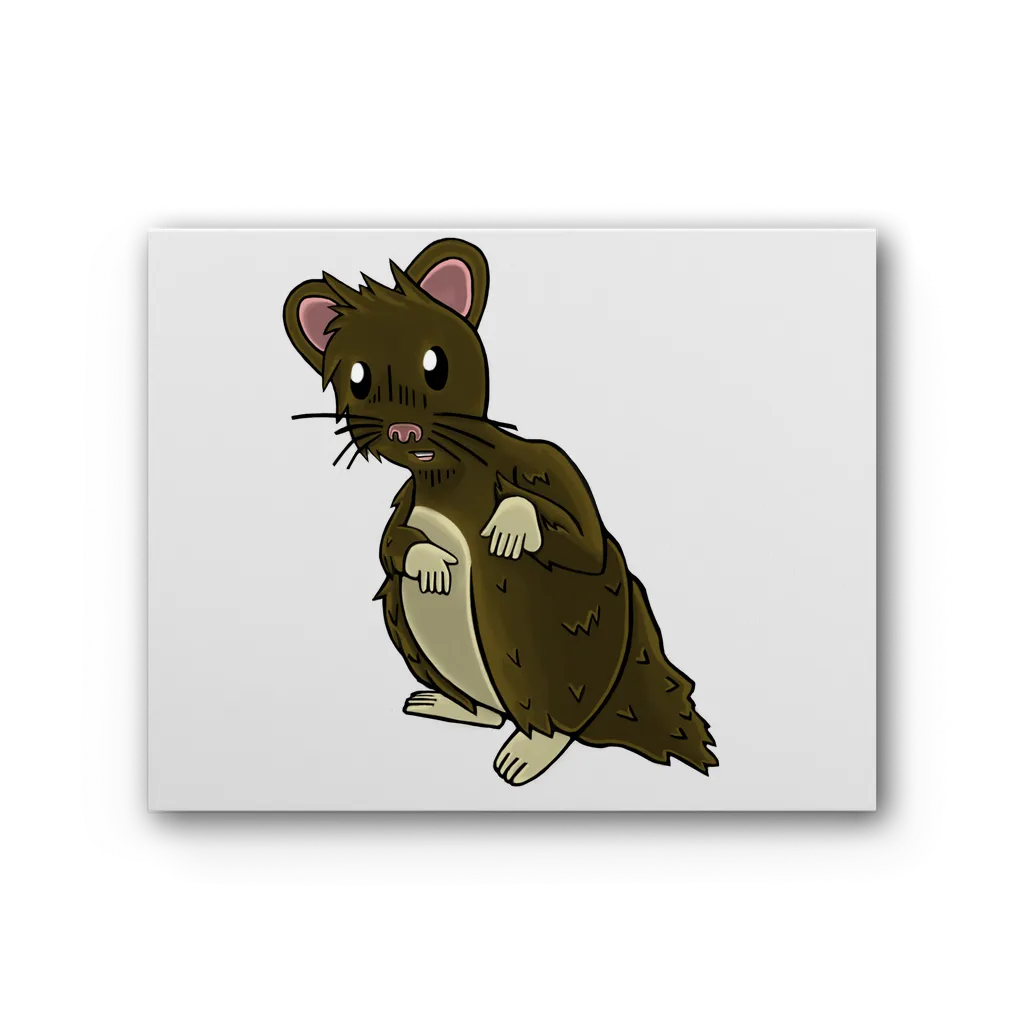 BrownHamster Premium Stretched Canvas