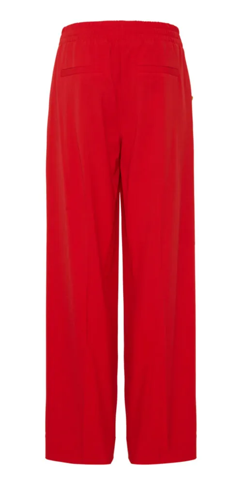 B.Young Wide Leg Trousers, red