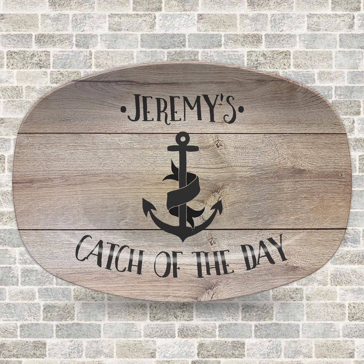 Catch of the Day #1 Fisherman Personalized Platter