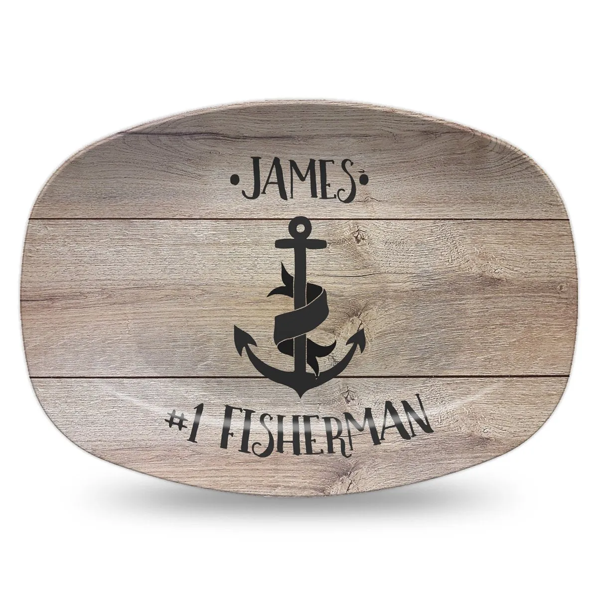 Catch of the Day #1 Fisherman Personalized Platter