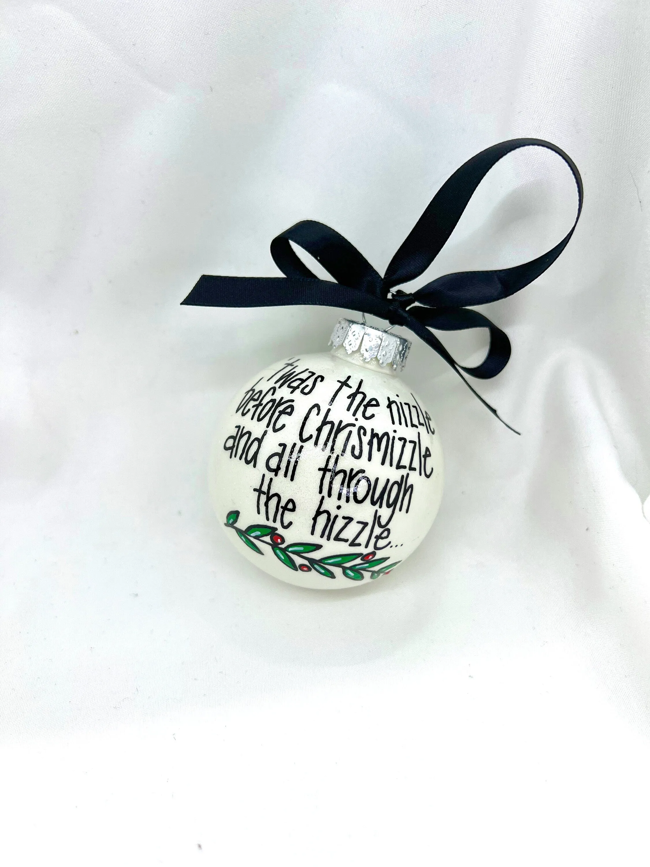 Chrisnizzle Ornament - Christmas Tree Cake, Christmas Ornament, Holiday Ornament, Looking Like a Snack, Christmas Cake, Ornament Exchange