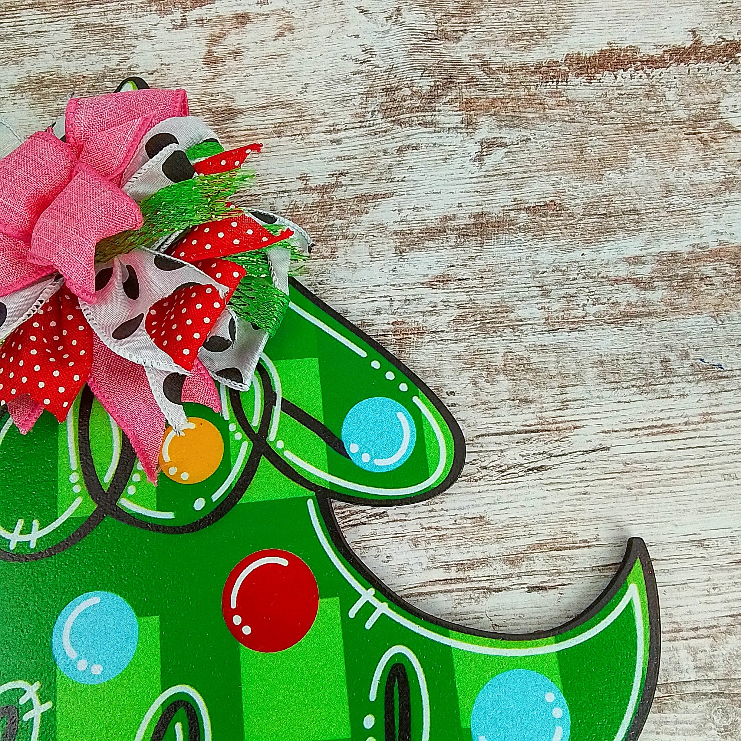 Christmas Tree Door Hanger, Holiday Home Decor, Festive Classroom Decoration