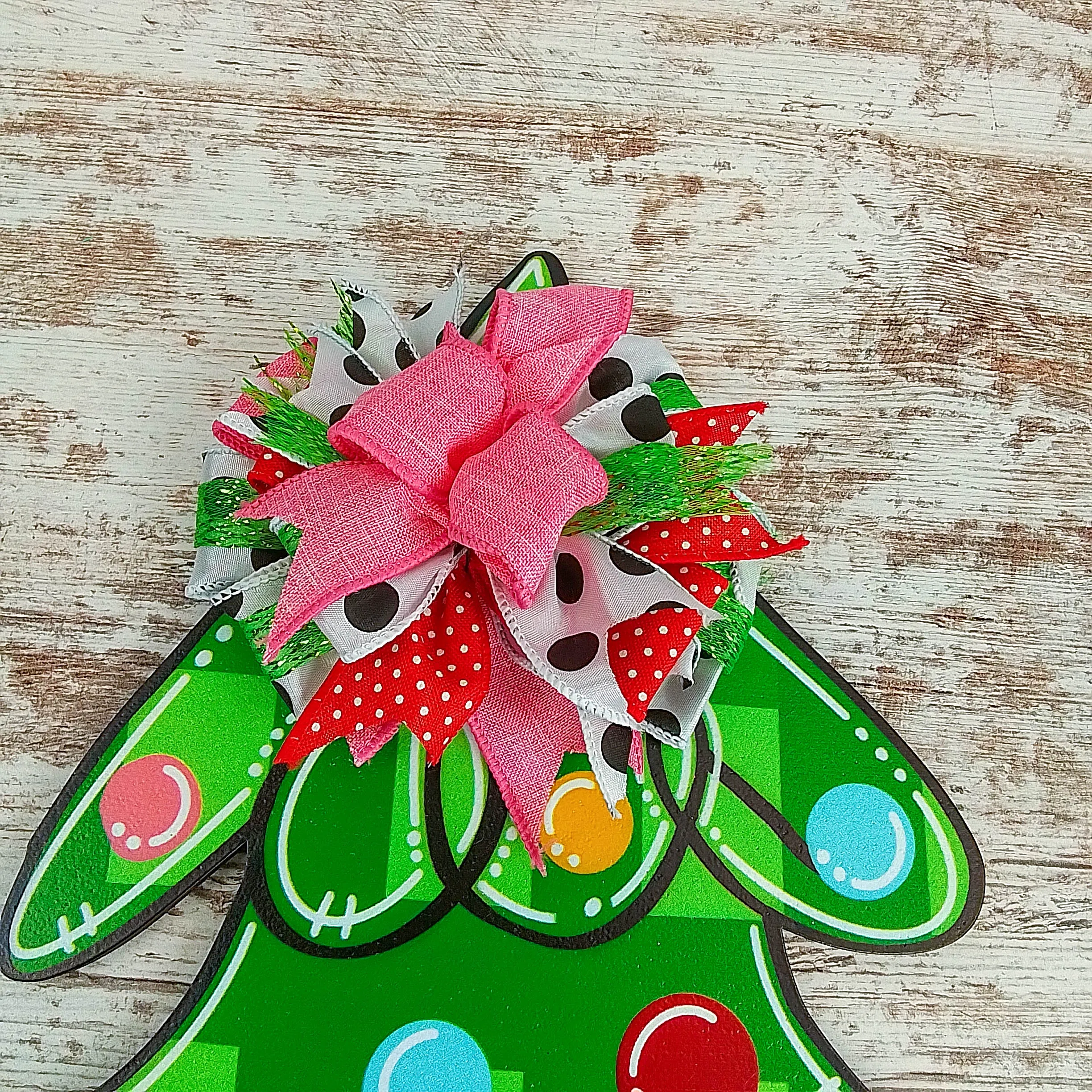 Christmas Tree Door Hanger, Holiday Home Decor, Festive Classroom Decoration