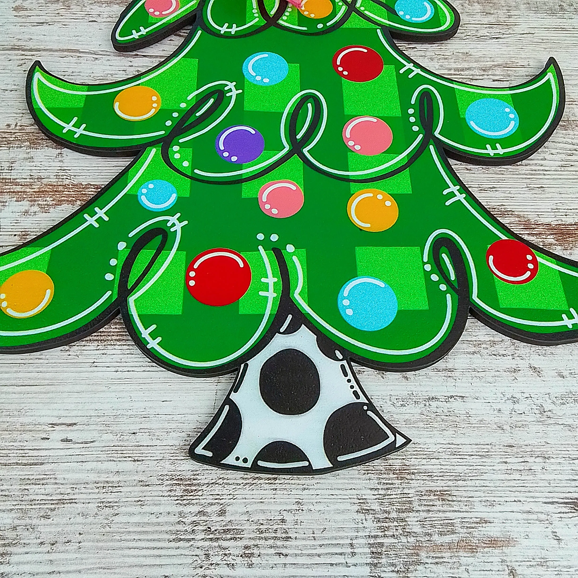 Christmas Tree Door Hanger, Holiday Home Decor, Festive Classroom Decoration