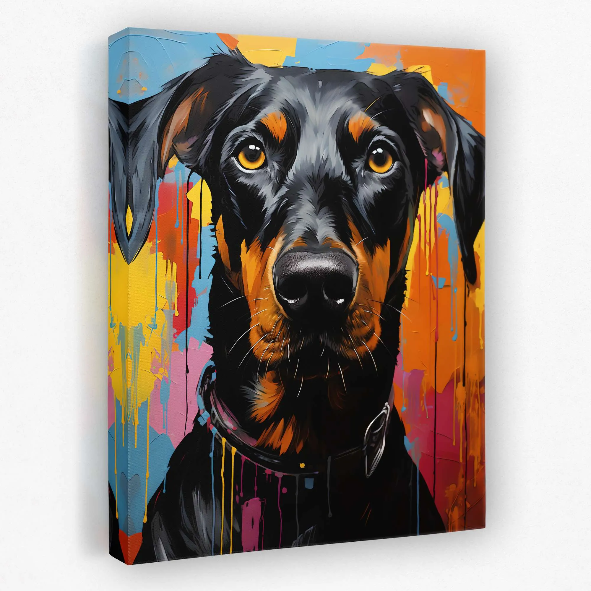 Colorful Doberman