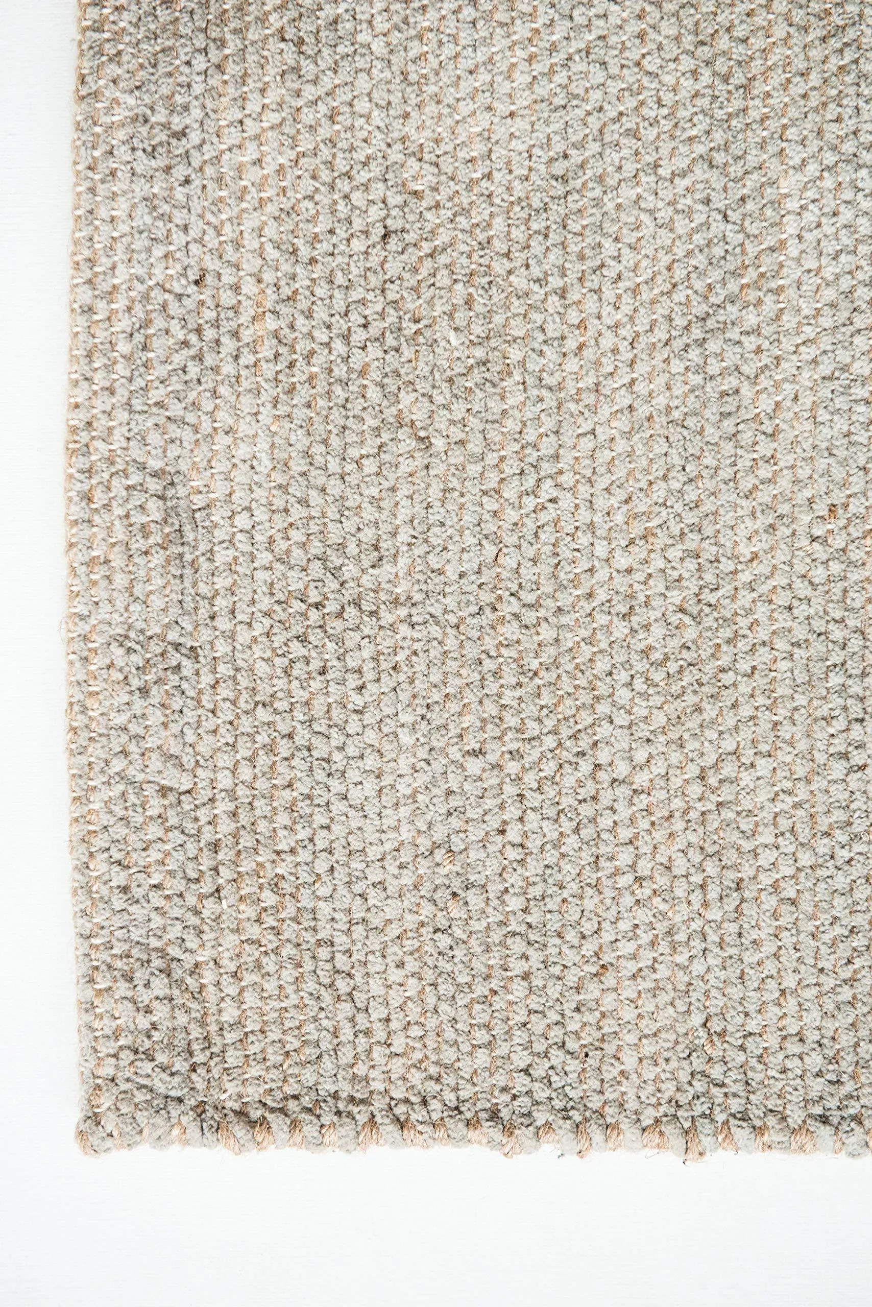 Creative Co-op Light Grey 8' x 10' Hand-Woven Cotton Chenille/Jute Rug, 8" x 10",