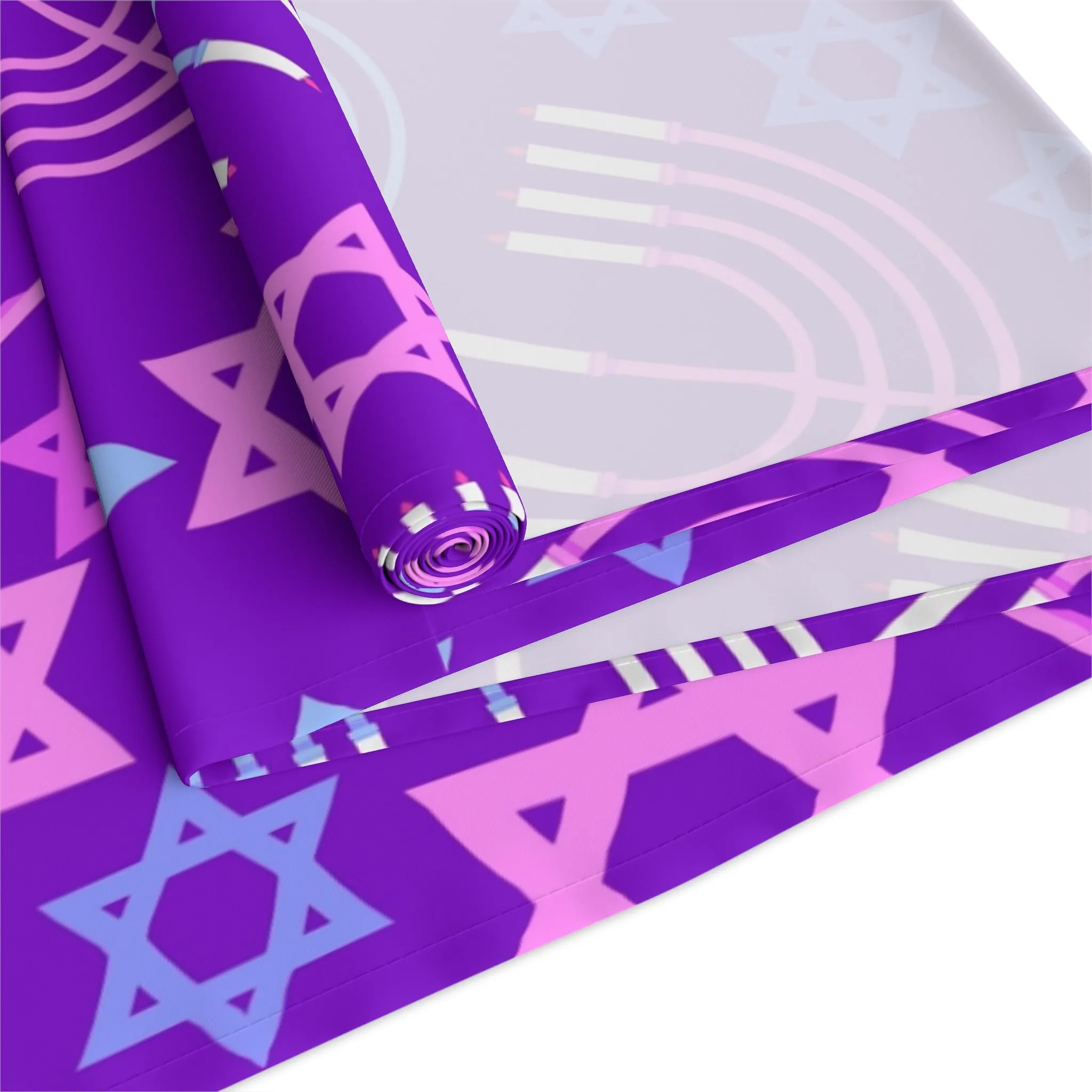 Elegant Hanukkah Table Runner