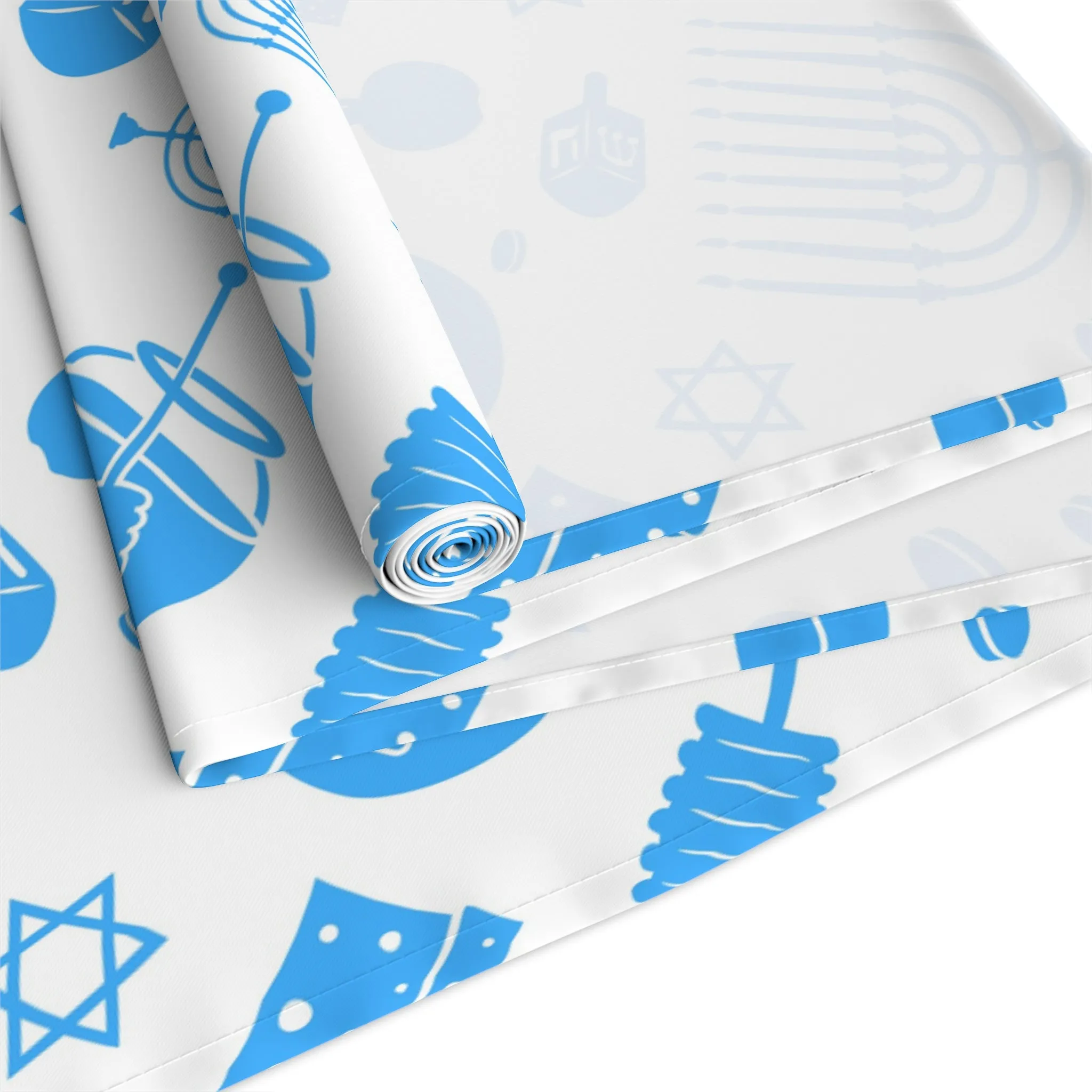 Elegant Hanukkah Table Runner