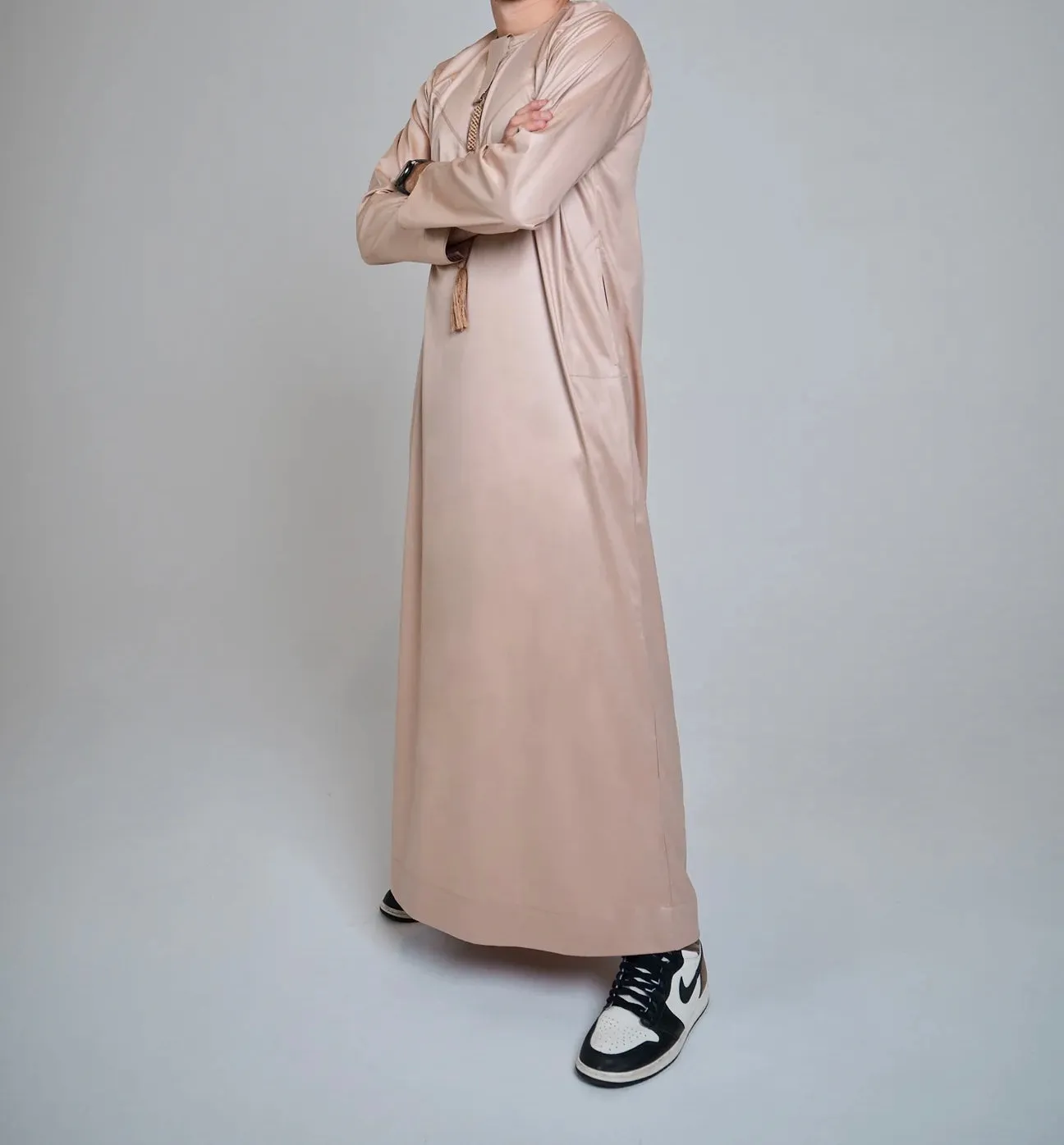 Gold Shiny Emirati Thobe | Jubba | Kandura