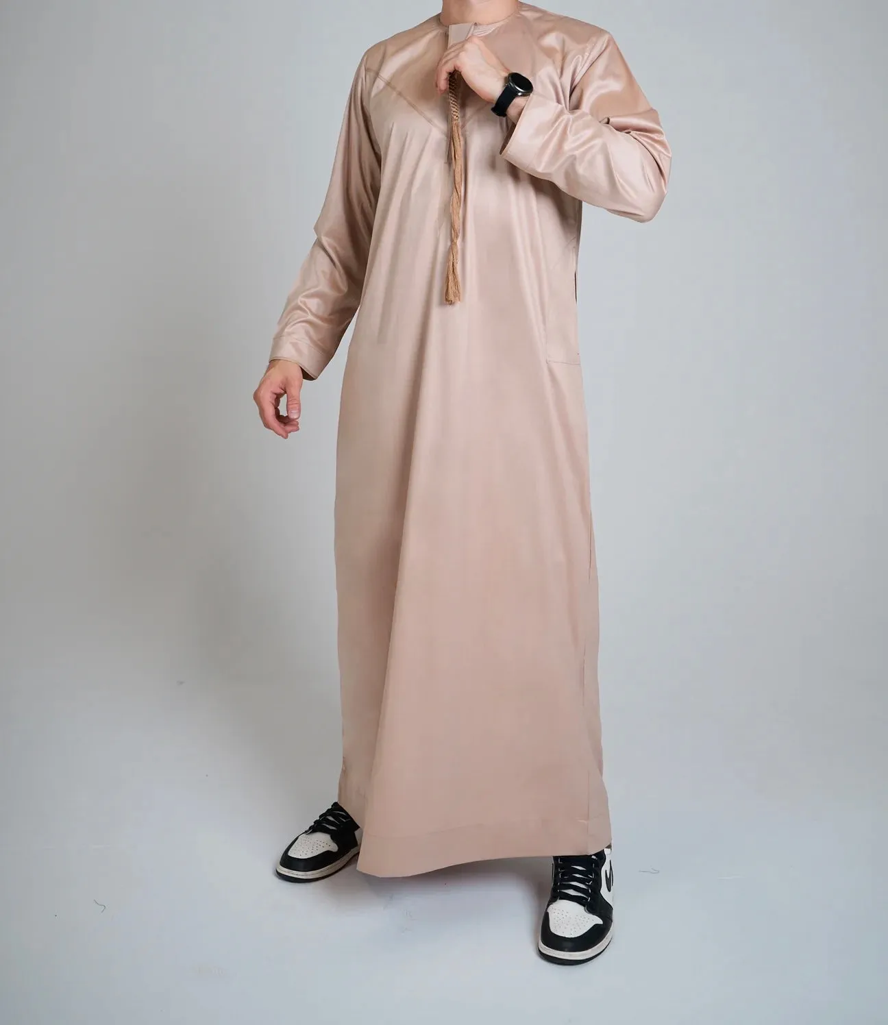 Gold Shiny Emirati Thobe | Jubba | Kandura