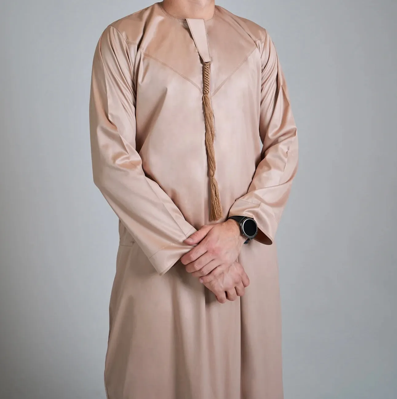 Gold Shiny Emirati Thobe | Jubba | Kandura