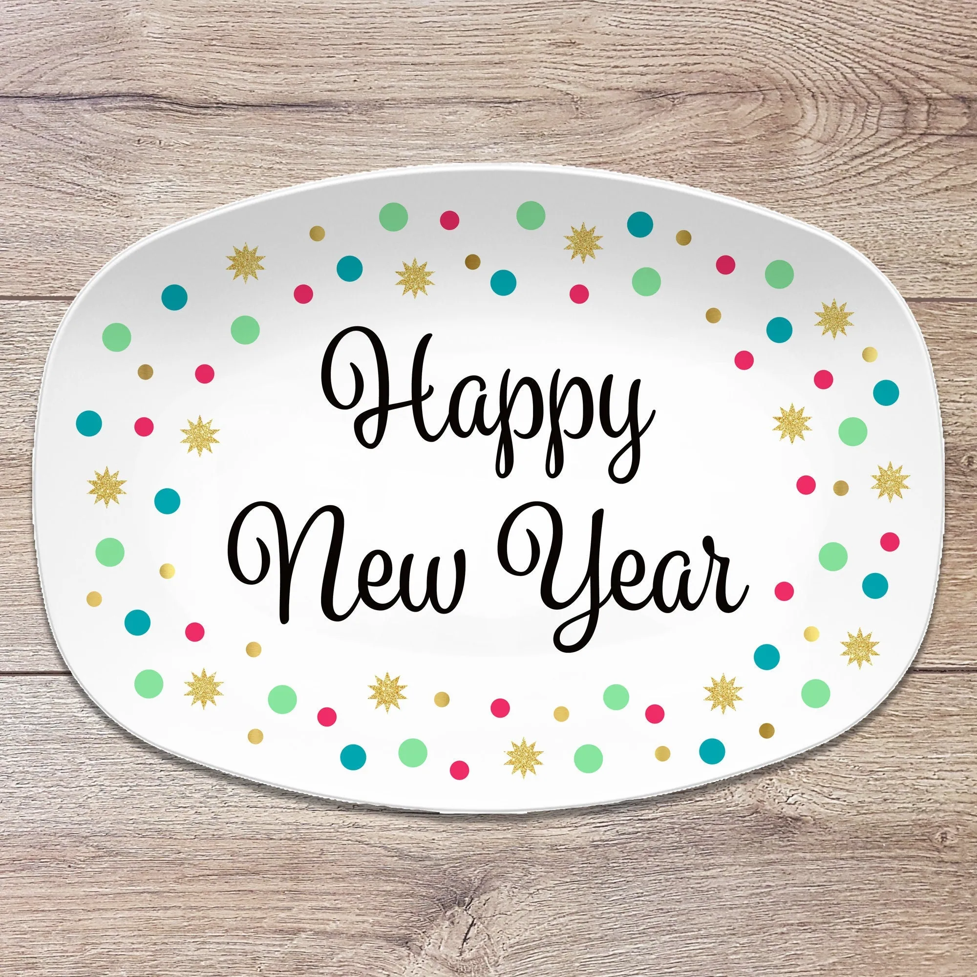 Happy New Year Personalized Platter