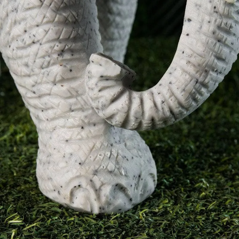 Large Granite Standing Elephant - 42cm