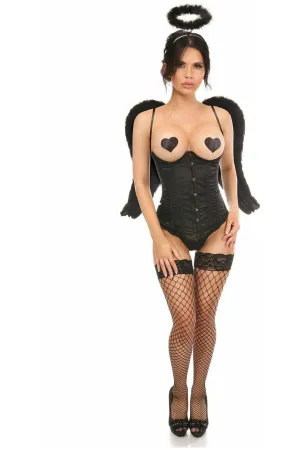 Lavish 3 PC Sexy Midnight Angel Corset Costume