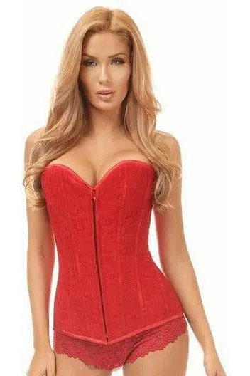 Lavish Red Lace Overbust Corset 