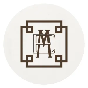 Letterpress Coaster Monogram 2