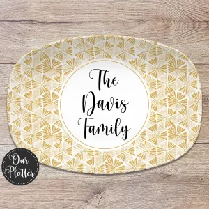 Marigold Hex Personalized Platter