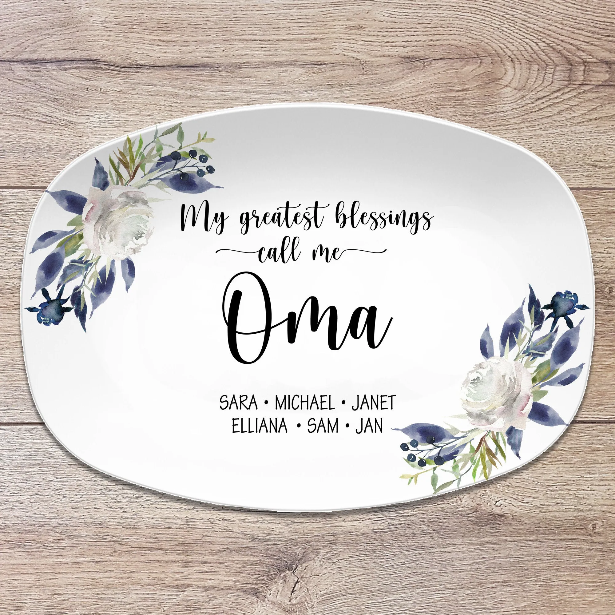 My Favorite People Personalized Platter