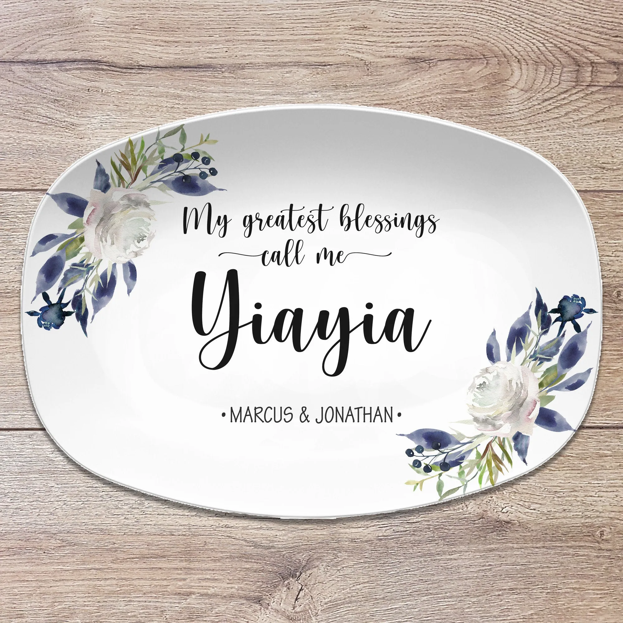 My Favorite People Personalized Platter