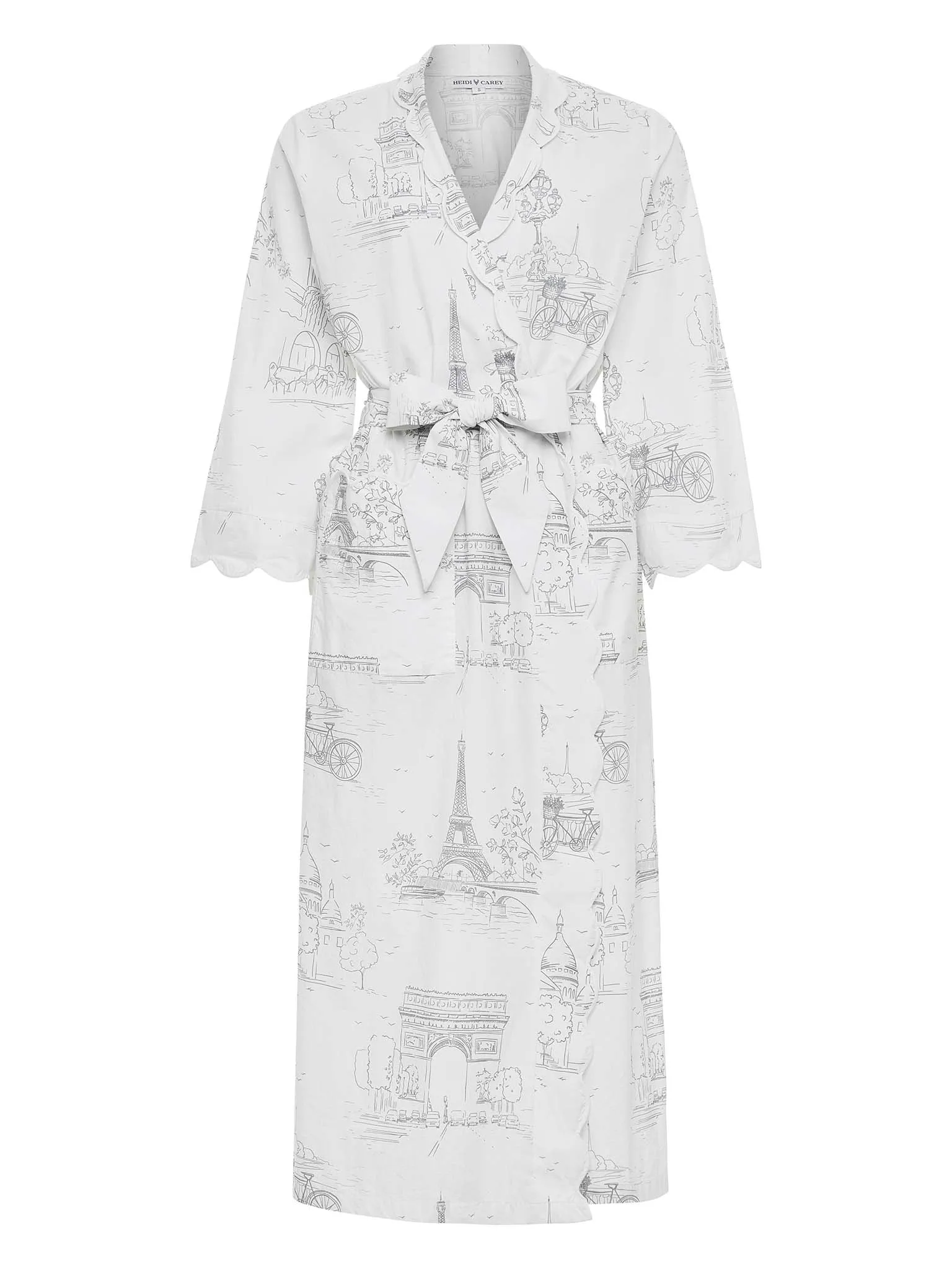 Paris Print Classic Robe