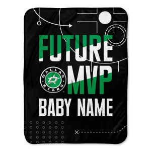 Personalized Dallas Stars MVP Baby Pixel Fleece Blanket