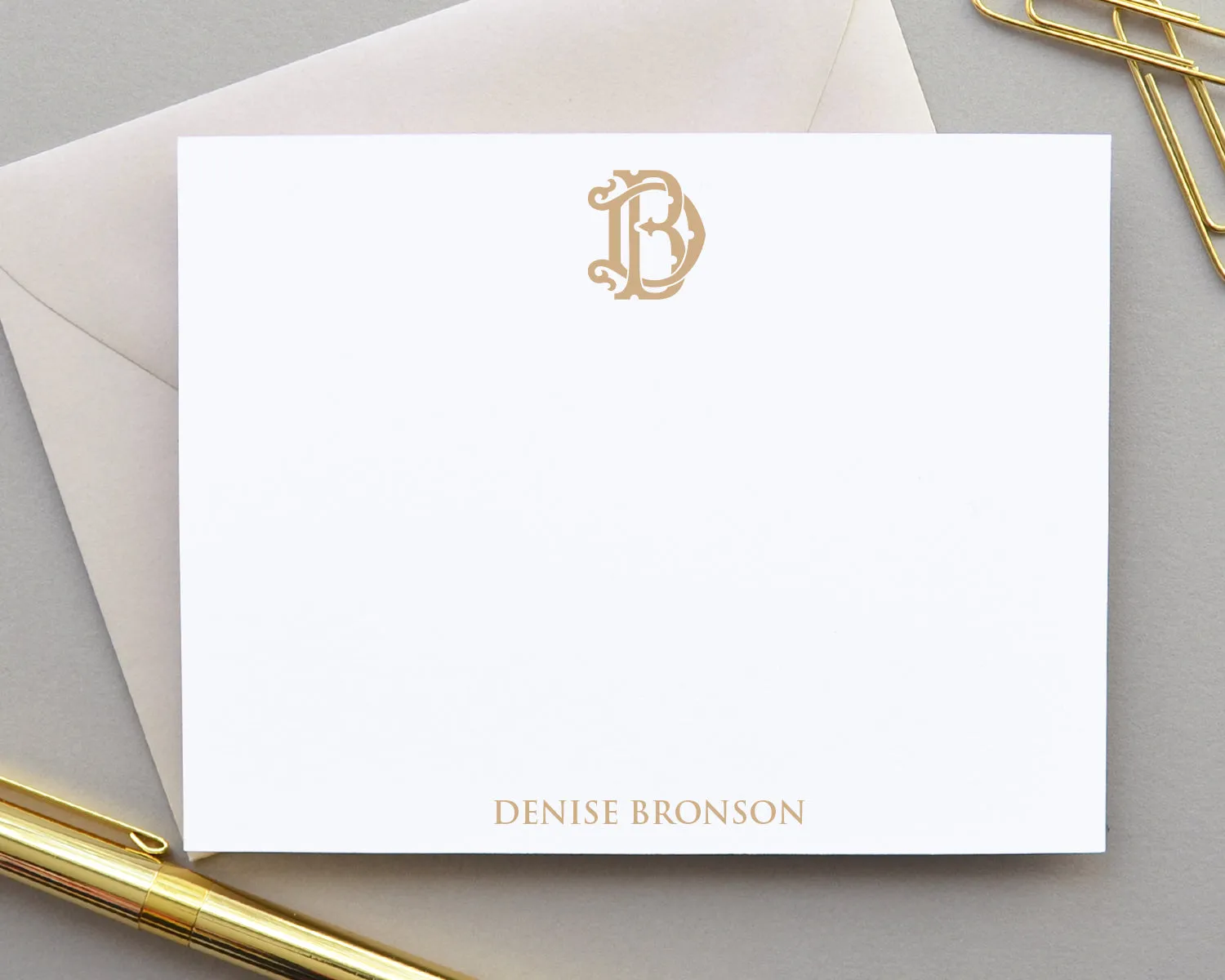 Personalized Monogram Stationery, Initial Note Card Sets