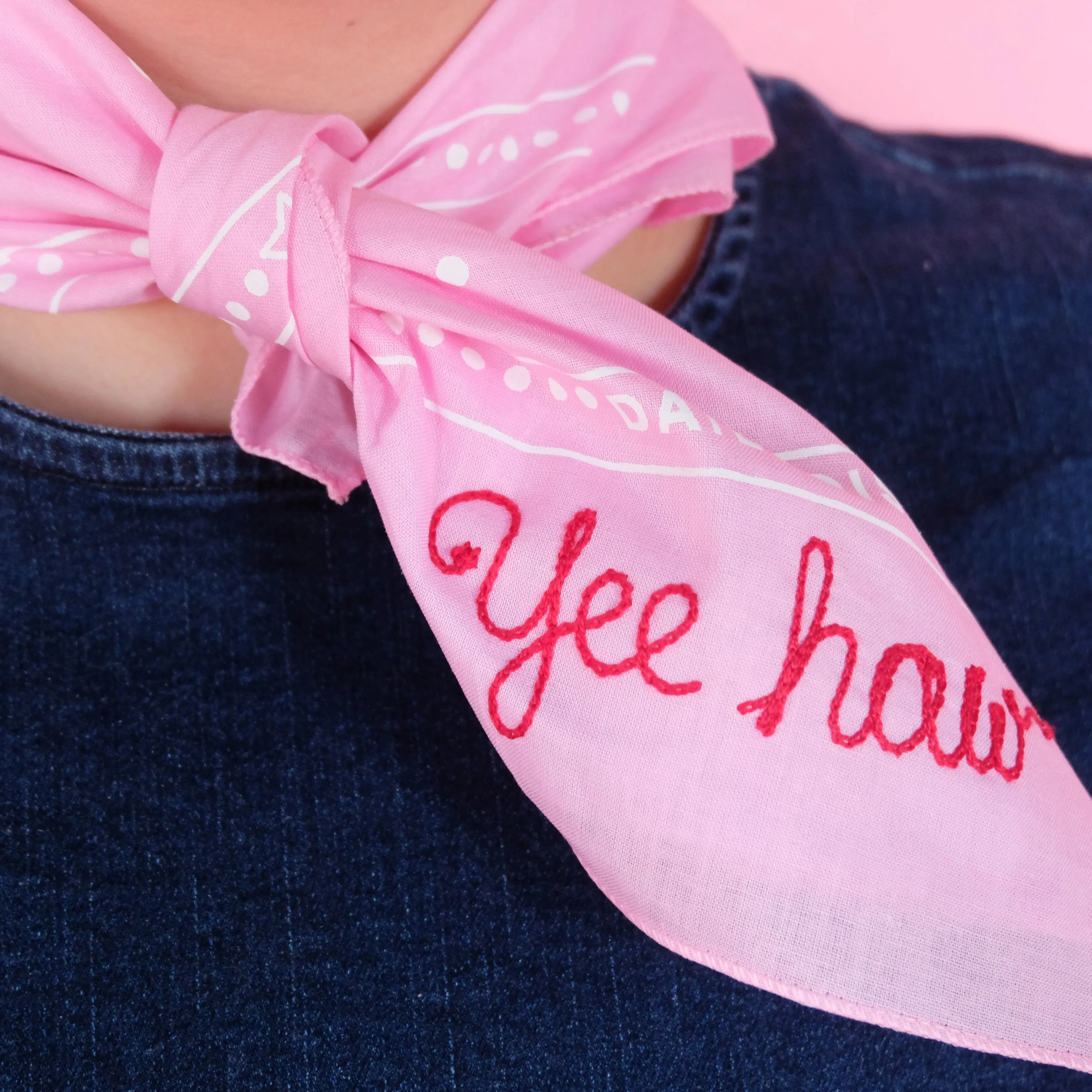 Pink Disco Bandana Personalized