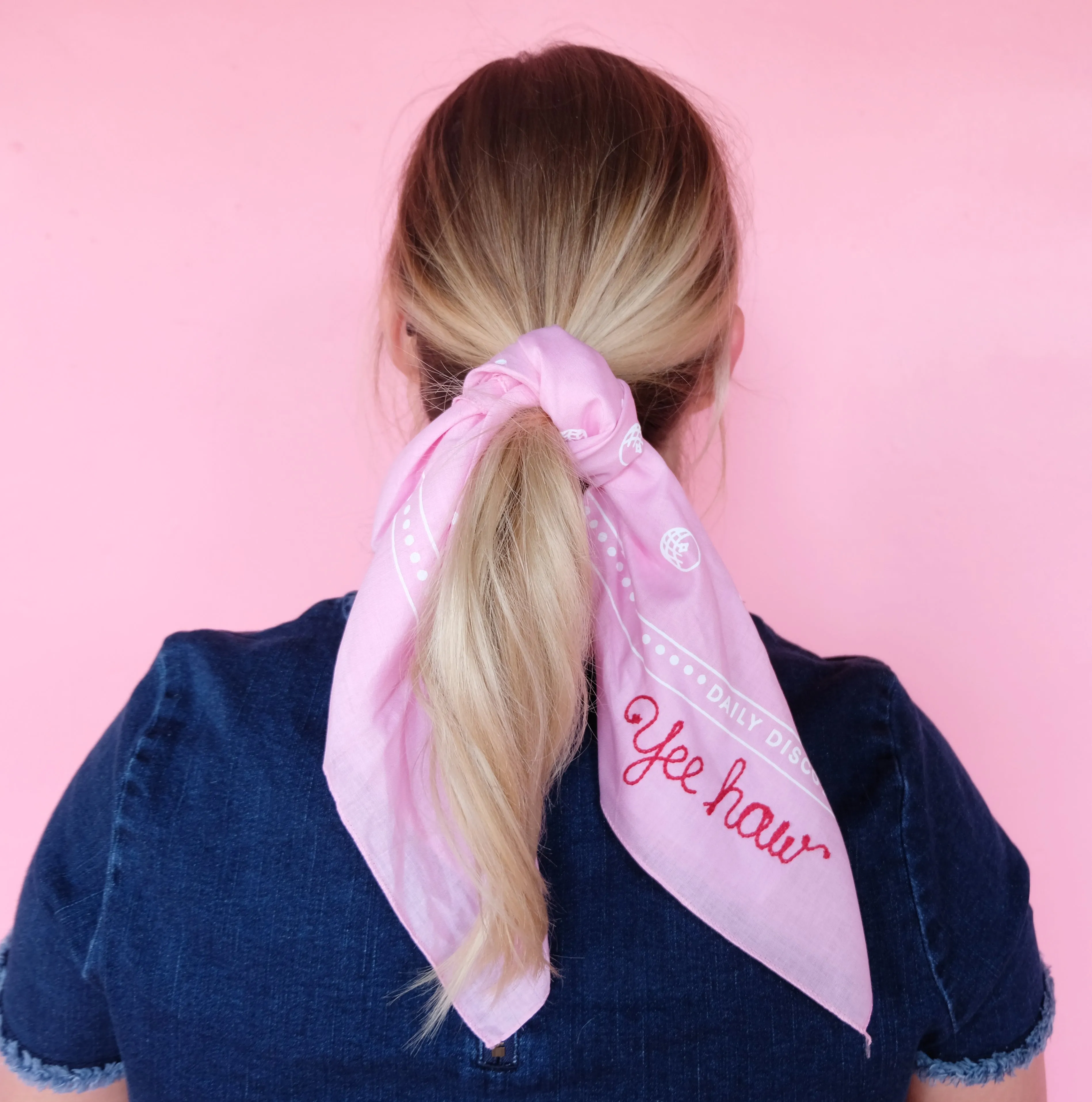 Pink Disco Bandana Personalized