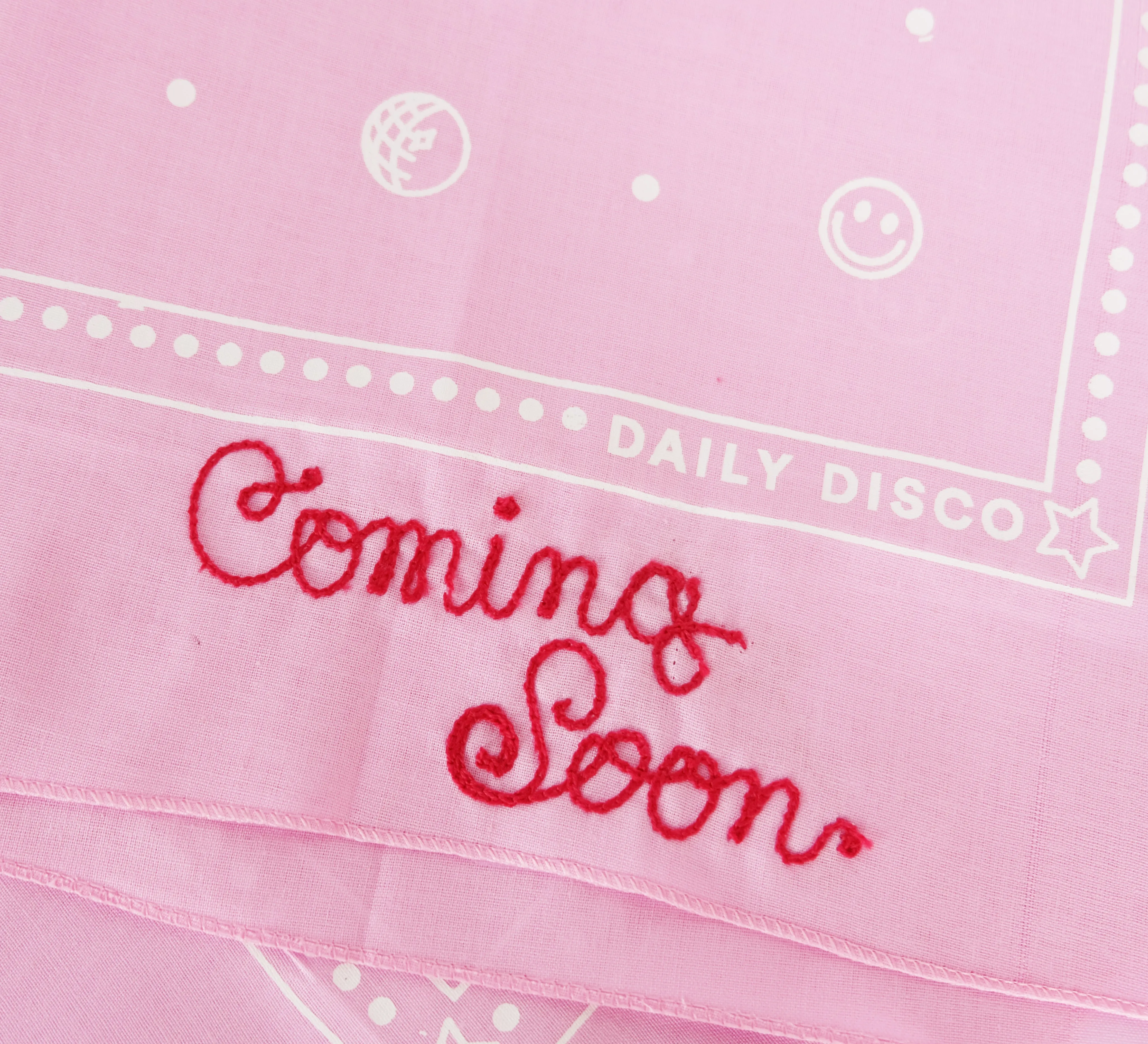 Pink Disco Bandana Personalized