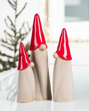 Red Hat Gnomes / Set of 3